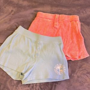 Forever 21 pink and blue Summer Vibe Shorts